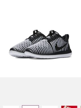 Nike Black & White Knit Running Sneakers